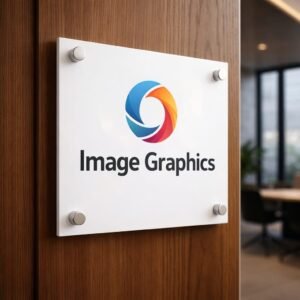Office Logo Name Plate for Office, Restaurant and Shops (Acrylic), GST Name Plate in Acrylic 12 x 18 inch