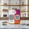 QR Code Stand for Shop | 2-in-1 Acrylic Tabletop Standee | Google Review & Instagram Follow Acrylic Stand